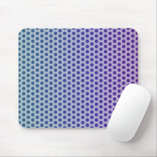 Pale Purple and Teal Hexagons Mouse Pad