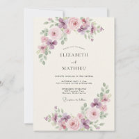 Pale Purple Blooming Floral Wedding