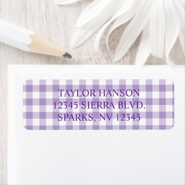 Pale Purple Farmhouse Gingham Plaid (Insitu)
