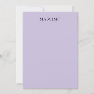 Pale Purple Professional Unique Classical Own Name Card