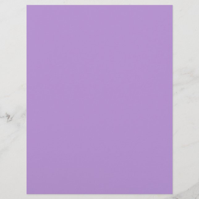 Pale Purple (solid colour)  Custom Letterhead (Front)