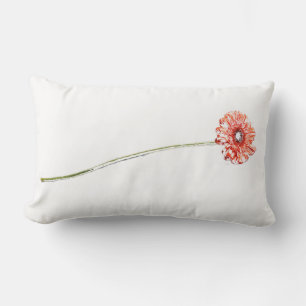 Pale Red Chrysanthemum Gerbera Flower Cushion