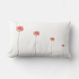 Pale Red Chrysanthemum Gerbera Flower Cushion