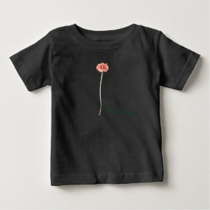 Pale Red Gerbera Flower Baby T-Shirt