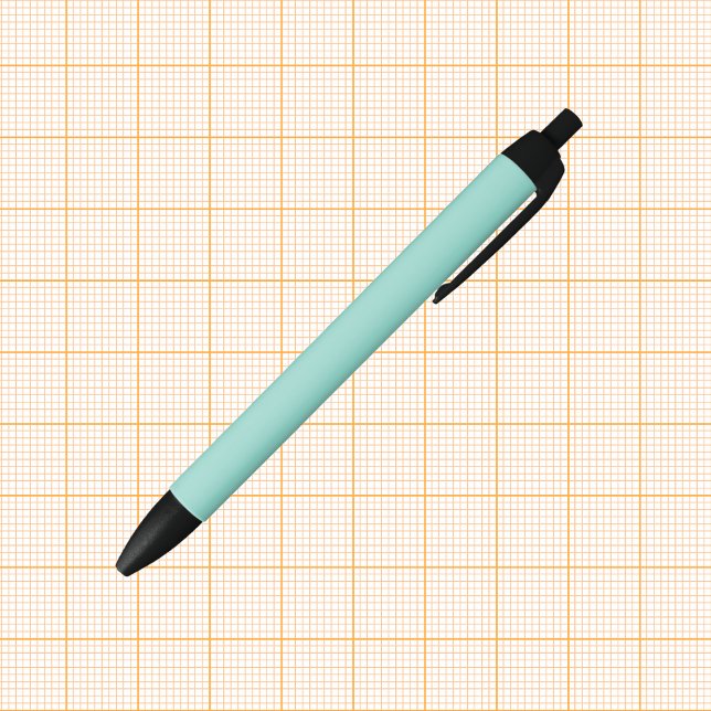Pale Robin Egg Blue Solid Colour Black Ink Pen (Creator Uploaded)