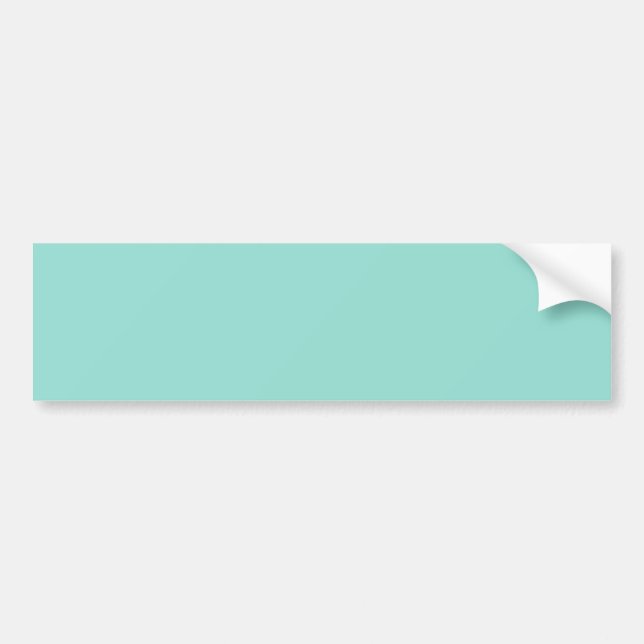 Pale Robin Egg Blue Solid Colour Bumper Sticker (Front)