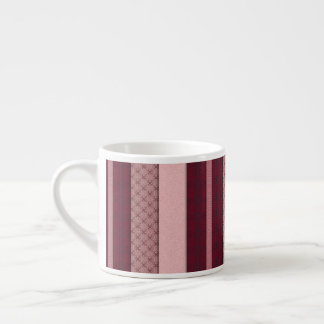 Pale rose & mahogany stripes AI art  Espresso Cup