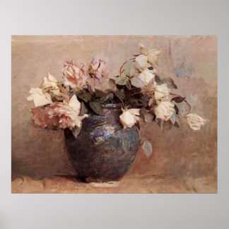Pale Roses Poster