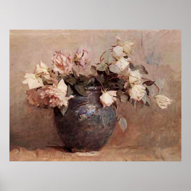 Pale Roses Poster (Front)