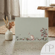 Pale Sage Woodland Hedgehog Mother to Be