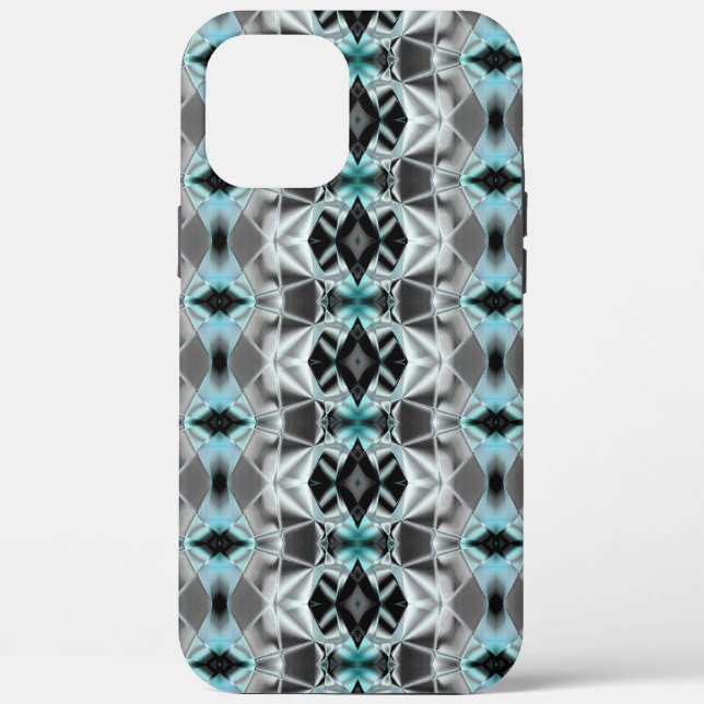 Pale silver to clear blue rapport in virtual style Case-Mate iPhone case (Back)