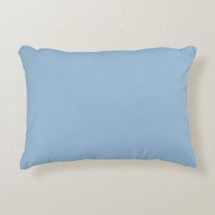 Pale Sky Blue Solid Colour Print Decorative Cushion