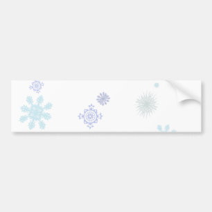 Pale Snowflakes Bumper Sticker
