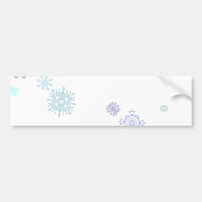 Pale Snowflakes Bumper Sticker (Front)