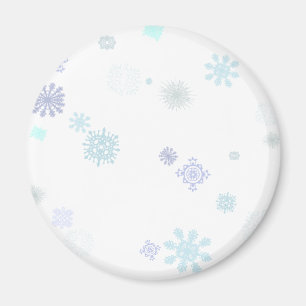 Pale Snowflakes Magnet