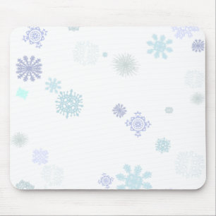 Pale Snowflakes Mouse Pad
