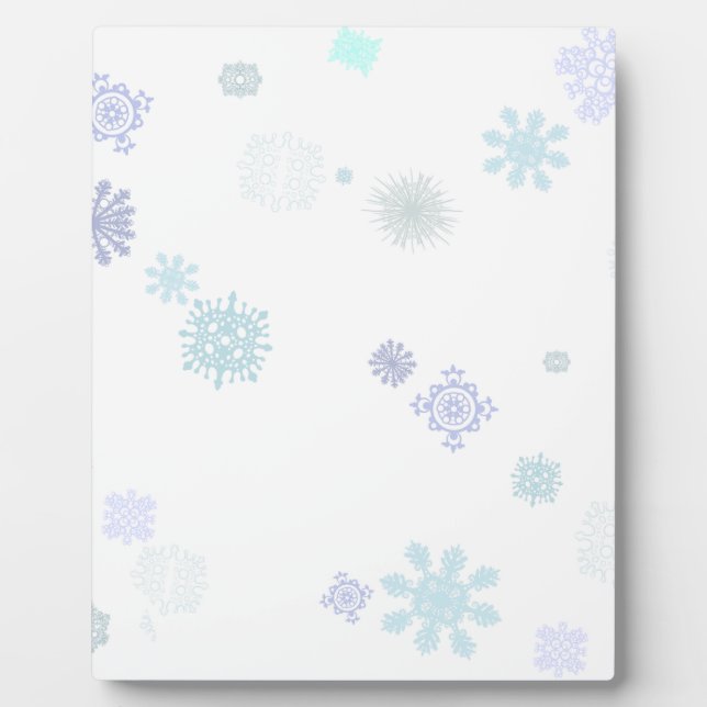 Pale Snowflakes Plaque (Front)
