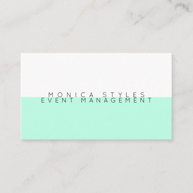 Pale sophisticated elegance business card (Front)