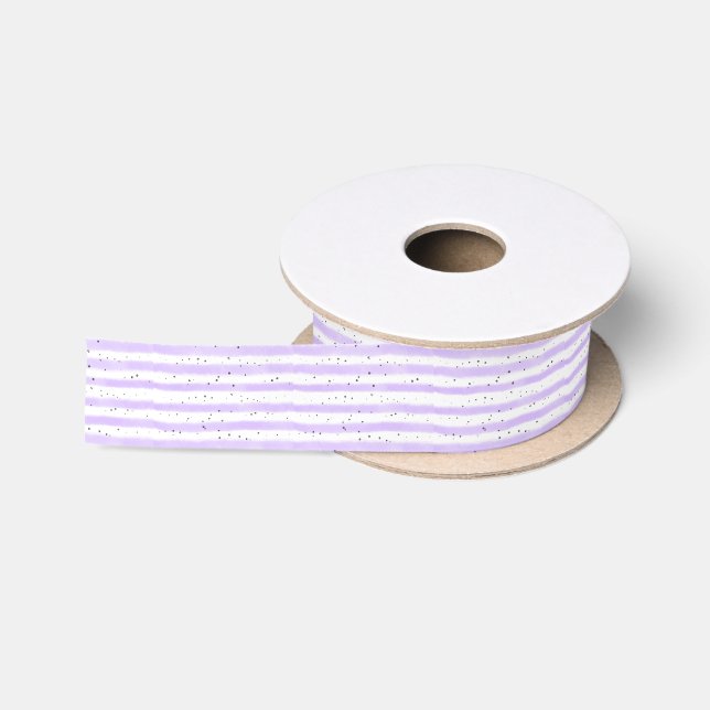 Pale Speckled Striped Satin Ribbon (Spool)