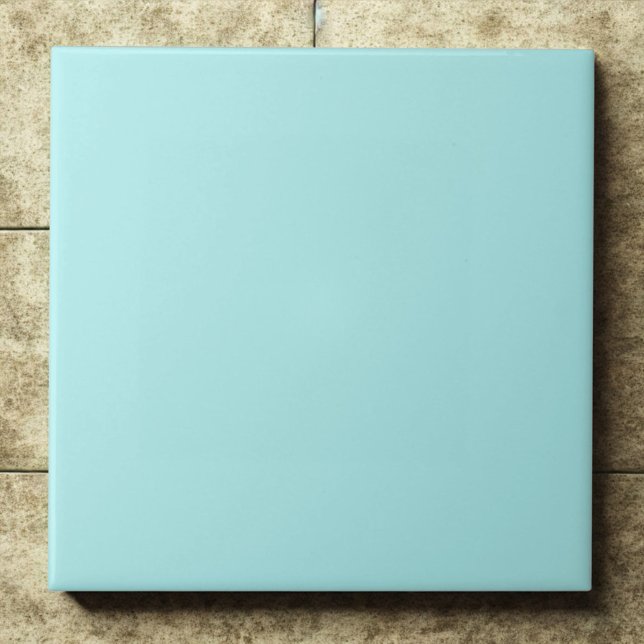 Pale Turquoise #afeeee Soft Fresh Modern Tile (Creator Uploaded)