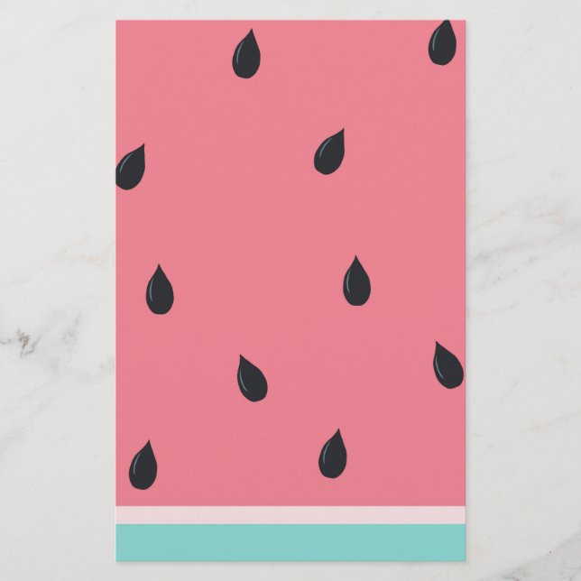 Pale Watermelon Stationery (Front)
