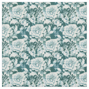 Pale white/green repeat rose pattern  fabric