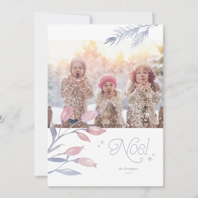 Pale Winter Berries Christmas Holiday (Front)