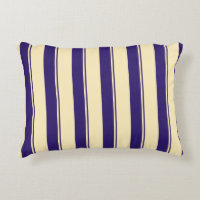 Pale Yellow and Blue Beach Stripe