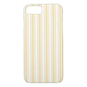 Pale yellow and white candy stripes Case-Mate iPhone case