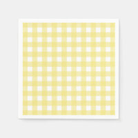 Pale yellow and white gingham