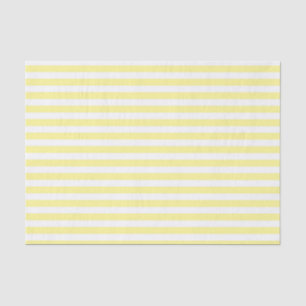 Pale Yellow and White Stripes Tissue Paper