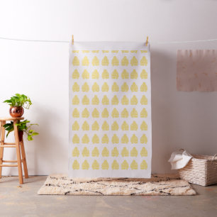 Pale Yellow Asian Moods Buddah Boys - Large Scale Fabric