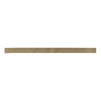 Pale Yellow, Black and Brown Stripes Satin Ribbon