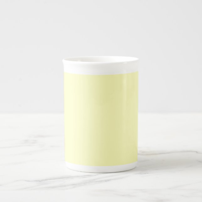 Pale Yellow  Bone China Mug (Front)