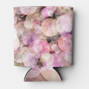 Pale Yellow Bubbles: Elegant Decor Can Cooler
