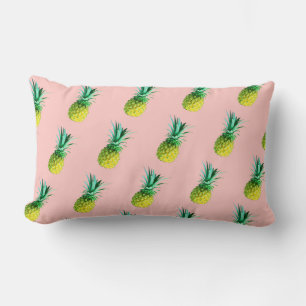Pale Yellow Green Pineapple Pattern Cushion