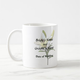 Pale Yellow Lily and Buds Coffee Mug
