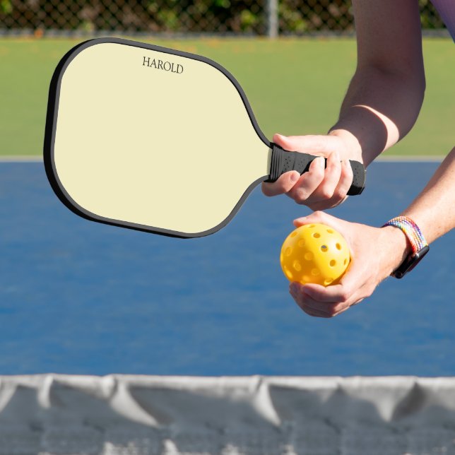 Pale Yellow Pickleball Paddle (Insitu)