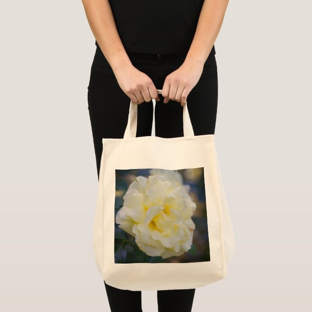 Pale yellow rose tote bag (Front (Product))