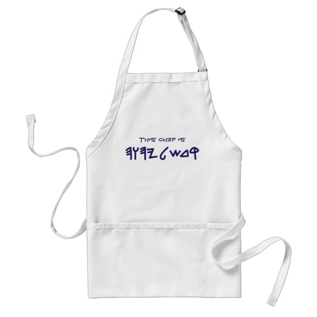 Paleo Hebrew Set Apart Quote  Standard Apron (Front)