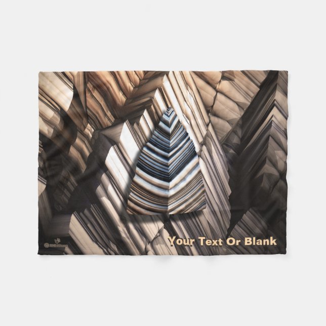 Paleolithic Technology Fleece Blanket (Front (Horizontal))