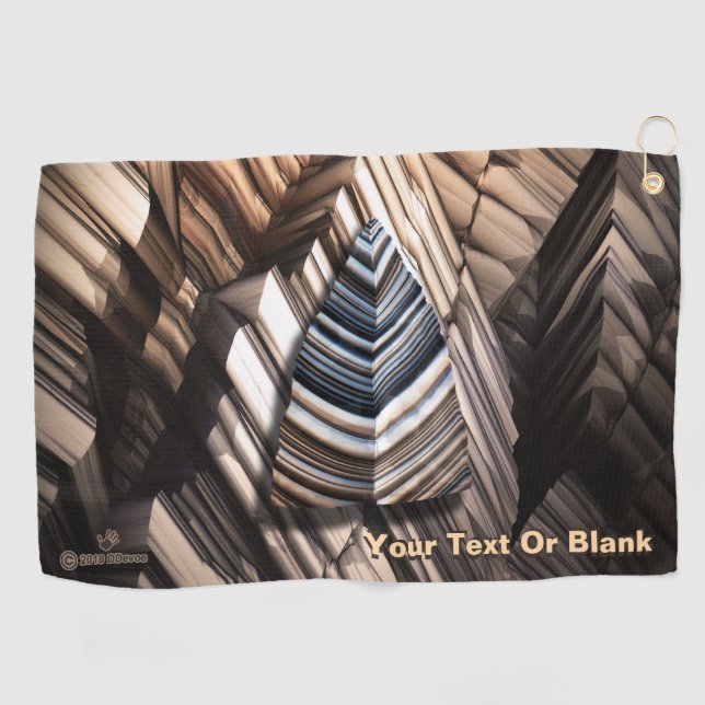 Paleolithic Technology Golf Towel (Horizontal)