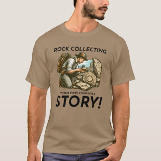 Paleontologist Ancient Fossils Rock Collecting boy T-Shirt