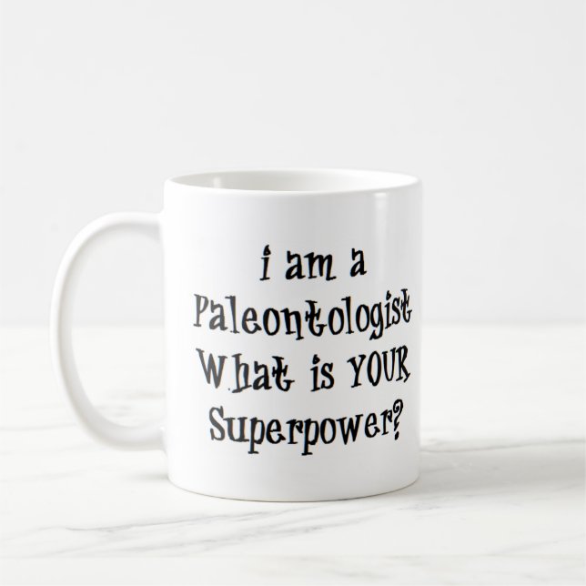 paleontologist coffee mug (Left)