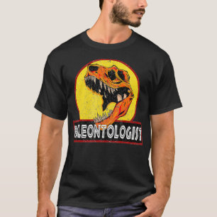 Paleontologist Funny Vintage Paleontology Dinosaur T-Shirt