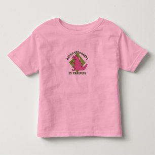 Paleontologist in training -Pink Toddler T-Shirt