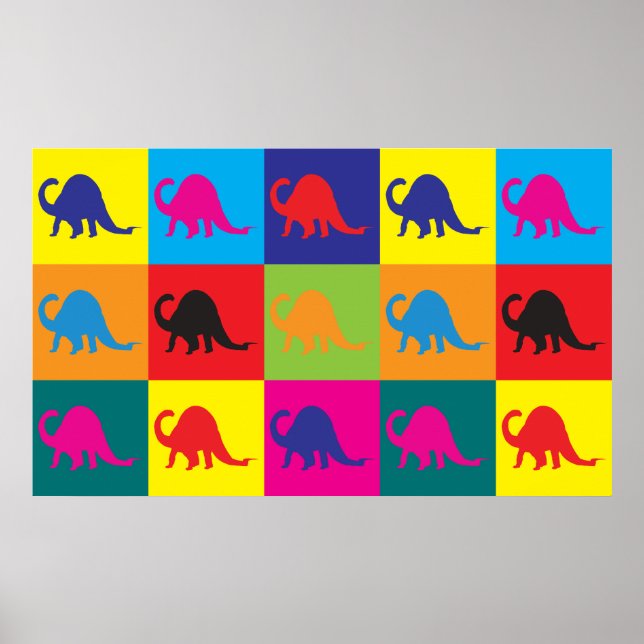 Paleontology Pop Art Poster (Front)