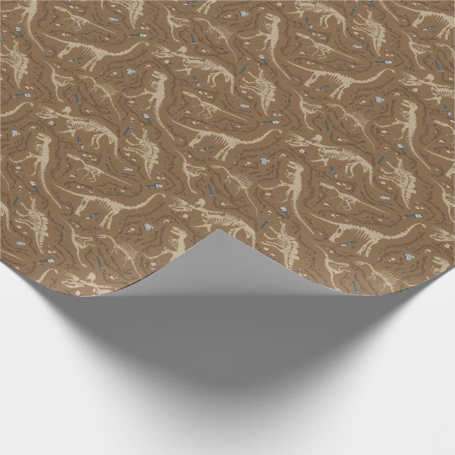 Paleontology Wrapping Paper (Corner)