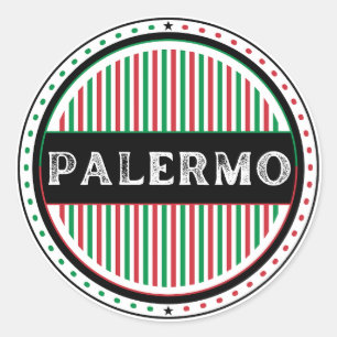 Palermo City Pride Emblem – Italian Identity Classic Round Sticker