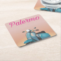 Palermo Italy Scooter poster